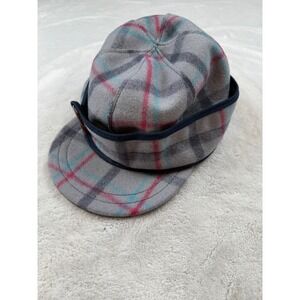 Stormy Kromer Wool Plaid Cap Hat Size 7 1/8 "Made in USA" for‎ sale